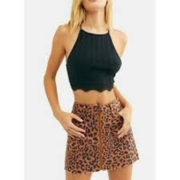 WE THE FREE Free People Zip It Up Printed Skirt 30 - Picture 1 of 10